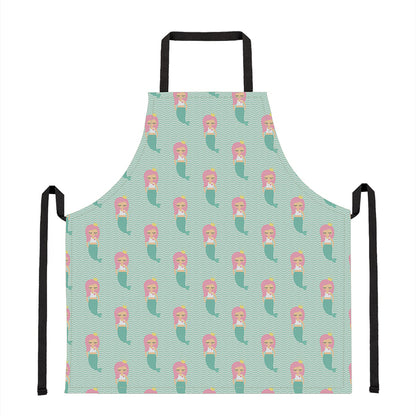 Cute Mermaid Pattern Print Apron