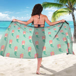 Cute Mermaid Pattern Print Beach Sarong Wrap