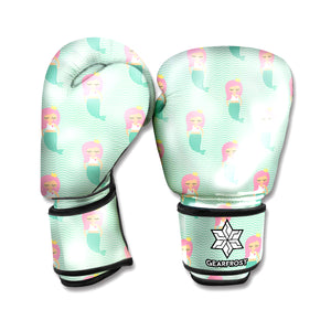 Cute Mermaid Pattern Print Boxing Gloves