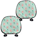 Cute Mermaid Pattern Print Car Headrest Covers