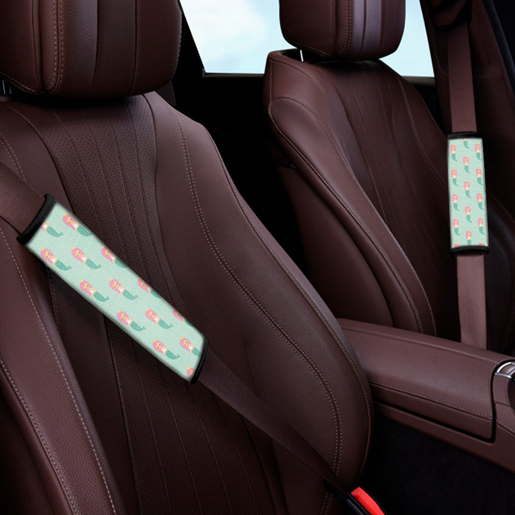 Cute Mermaid Pattern Print Car Seat Belt Covers