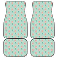 Cute Mermaid Pattern Print Front and Back Car Floor Mats