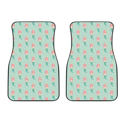 Cute Mermaid Pattern Print Front Car Floor Mats
