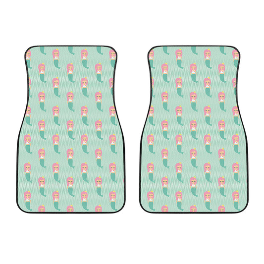 Cute Mermaid Pattern Print Front Car Floor Mats
