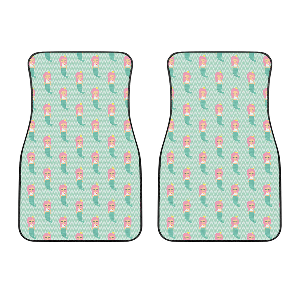 Cute Mermaid Pattern Print Front Car Floor Mats