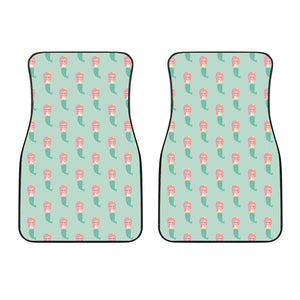 Cute Mermaid Pattern Print Front Car Floor Mats