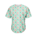 Cute Mermaid Pattern Print Men's Baseball Jersey
