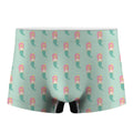 Cute Mermaid Pattern Print Men's Boxer Briefs
