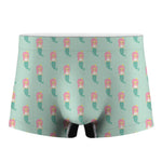 Cute Mermaid Pattern Print Men's Boxer Briefs