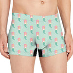Cute Mermaid Pattern Print Men's Boxer Briefs