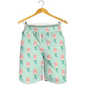 Cute Mermaid Pattern Print Men's Shorts