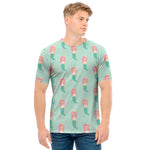 Cute Mermaid Pattern Print Men's T-Shirt