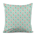 Cute Mermaid Pattern Print Pillow Cover
