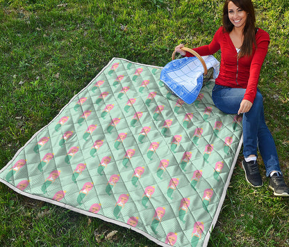 Cute Mermaid Pattern Print Quilt
