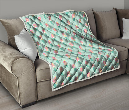 Cute Mermaid Pattern Print Quilt