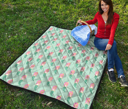 Cute Mermaid Pattern Print Quilt