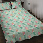 Cute Mermaid Pattern Print Quilt Bed Set