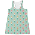 Cute Mermaid Pattern Print Women's Racerback Tank Top