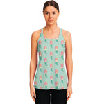 Cute Mermaid Pattern Print Women's Racerback Tank Top