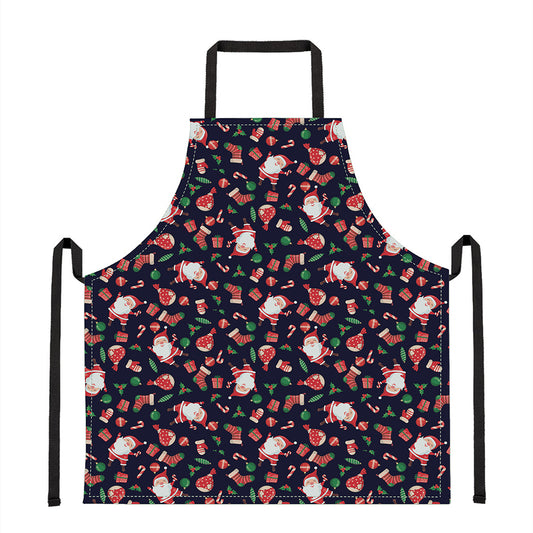 Cute Merry Christmas Pattern Print Apron