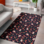 Cute Merry Christmas Pattern Print Area Rug