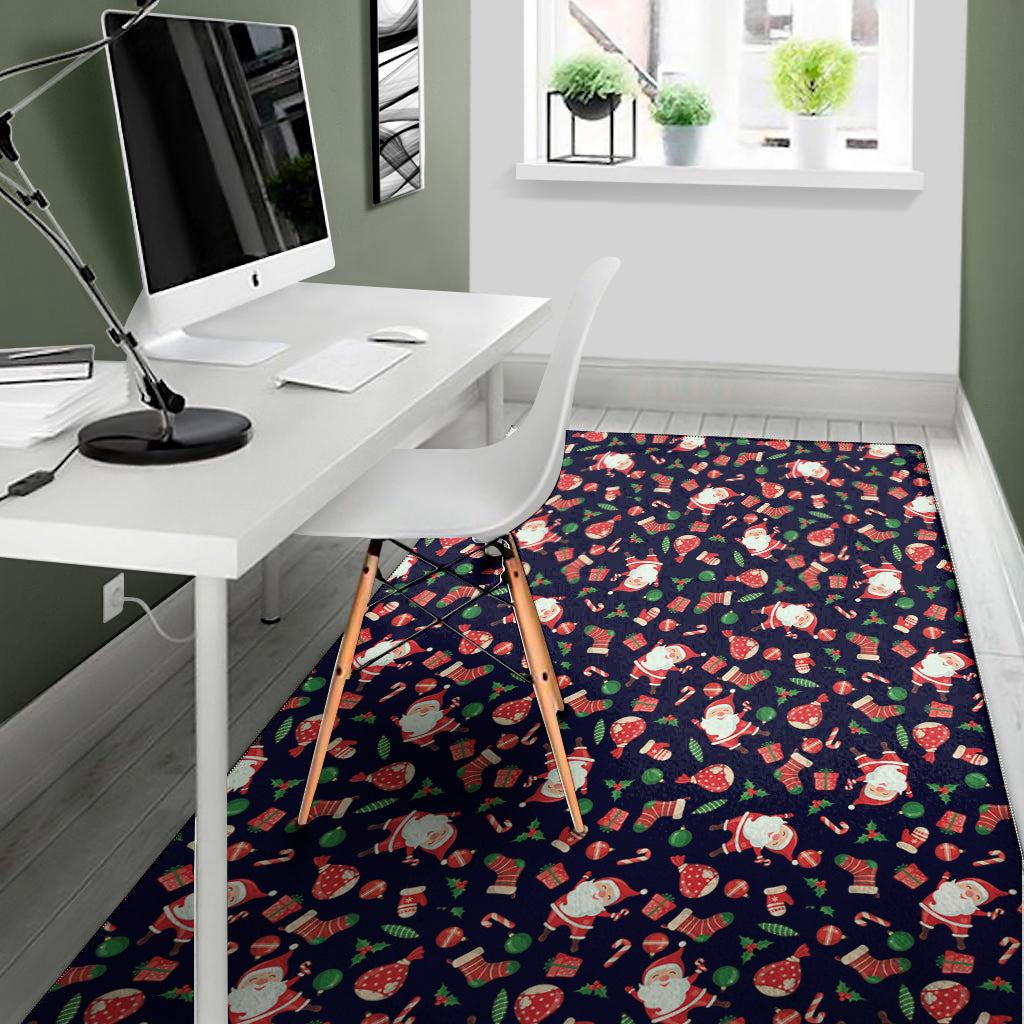 Cute Merry Christmas Pattern Print Area Rug