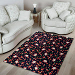 Cute Merry Christmas Pattern Print Area Rug