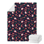 Cute Merry Christmas Pattern Print Blanket