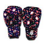 Cute Merry Christmas Pattern Print Boxing Gloves