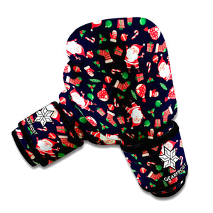 Cute Merry Christmas Pattern Print Boxing Gloves