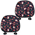 Cute Merry Christmas Pattern Print Car Headrest Covers