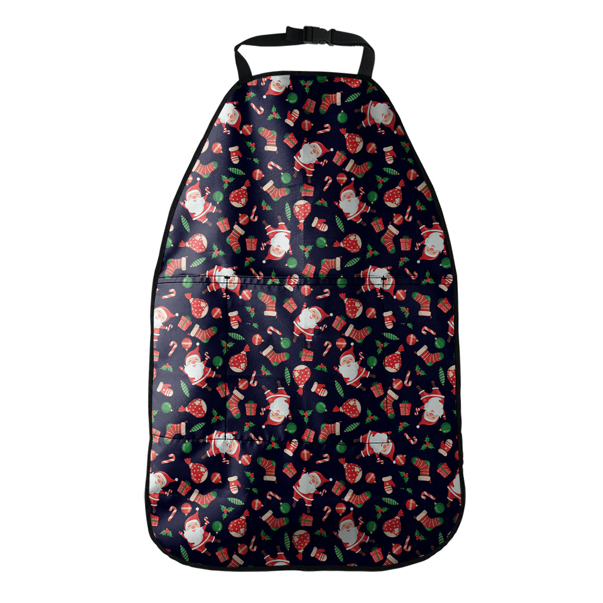 Cute Merry Christmas Pattern Print Car Seat Organizers
