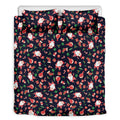 Cute Merry Christmas Pattern Print Duvet Cover Bedding Set