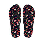 Cute Merry Christmas Pattern Print Flip Flops