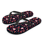 Cute Merry Christmas Pattern Print Flip Flops