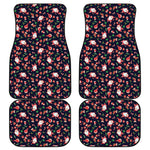 Cute Merry Christmas Pattern Print Front and Back Car Floor Mats