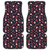 Cute Merry Christmas Pattern Print Front and Back Car Floor Mats