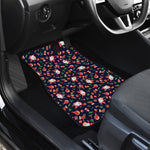 Cute Merry Christmas Pattern Print Front and Back Car Floor Mats