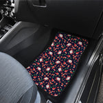 Cute Merry Christmas Pattern Print Front and Back Car Floor Mats