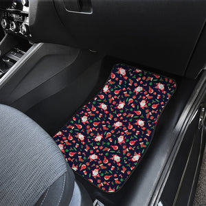 Cute Merry Christmas Pattern Print Front Car Floor Mats