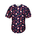 Cute Merry Christmas Pattern Print Men's Baseball Jersey