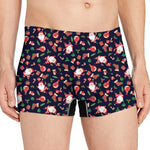 Cute Merry Christmas Pattern Print Men's Boxer Briefs