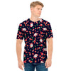 Cute Merry Christmas Pattern Print Men's T-Shirt