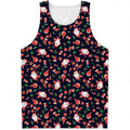 Cute Merry Christmas Pattern Print Men's Tank Top