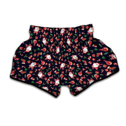 Cute Merry Christmas Pattern Print Muay Thai Boxing Shorts