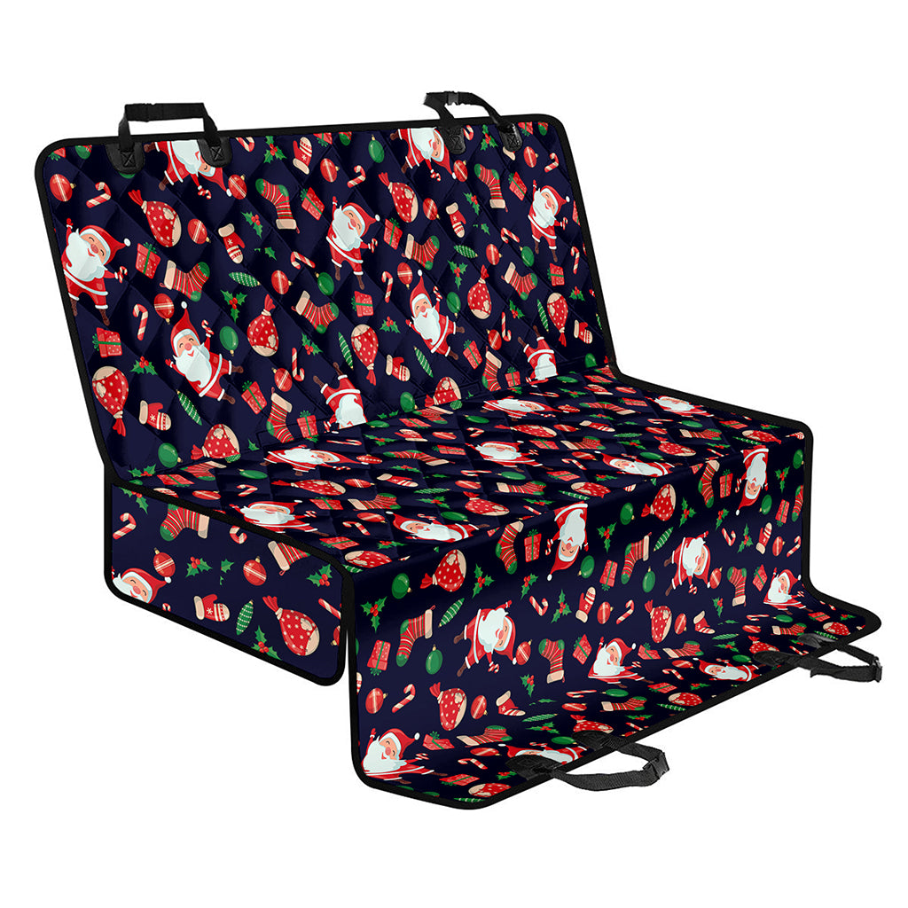 Cute Merry Christmas Pattern Print Pet Car Back Seat Cover