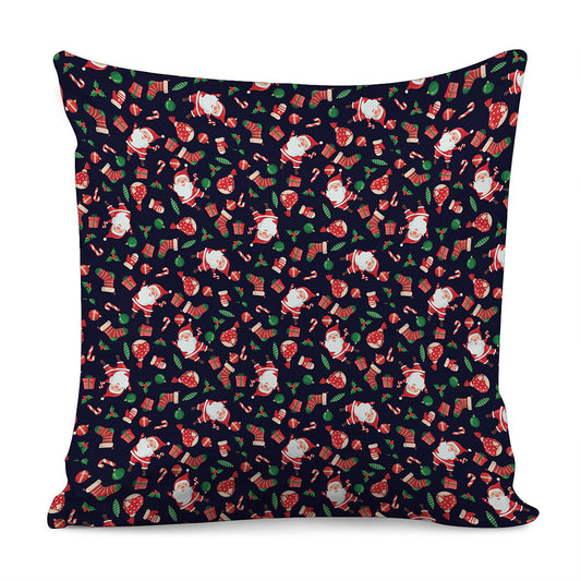 Cute Merry Christmas Pattern Print Pillow Cover