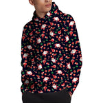 Cute Merry Christmas Pattern Print Pullover Hoodie