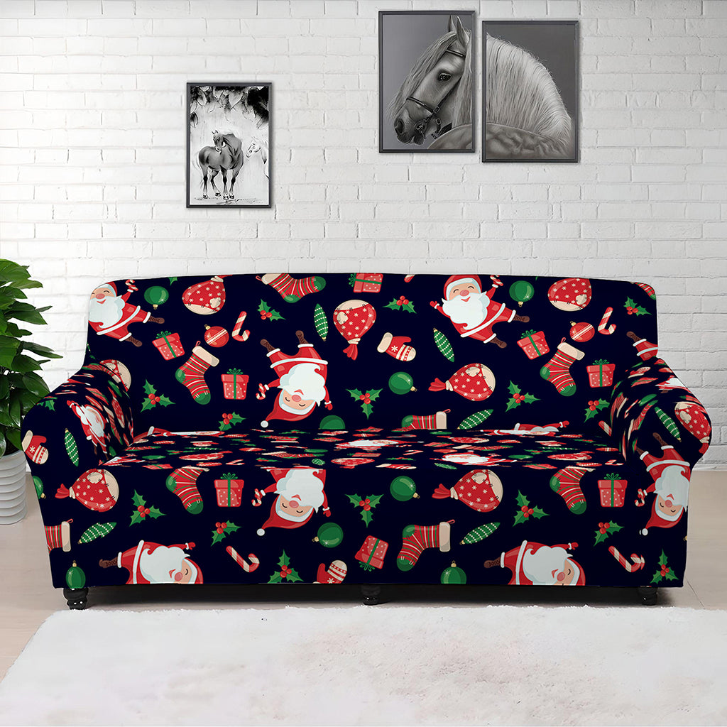 Cute Merry Christmas Pattern Print Sofa Cover