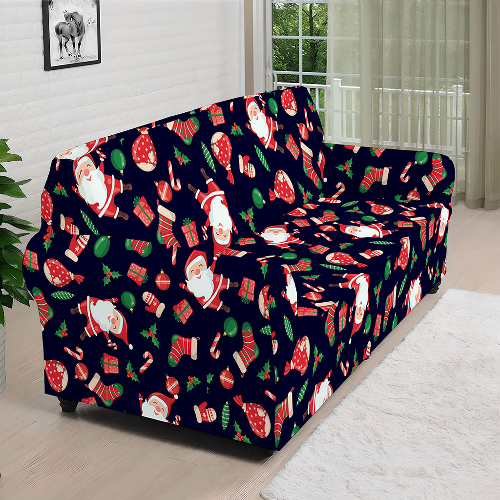 Cute Merry Christmas Pattern Print Sofa Cover